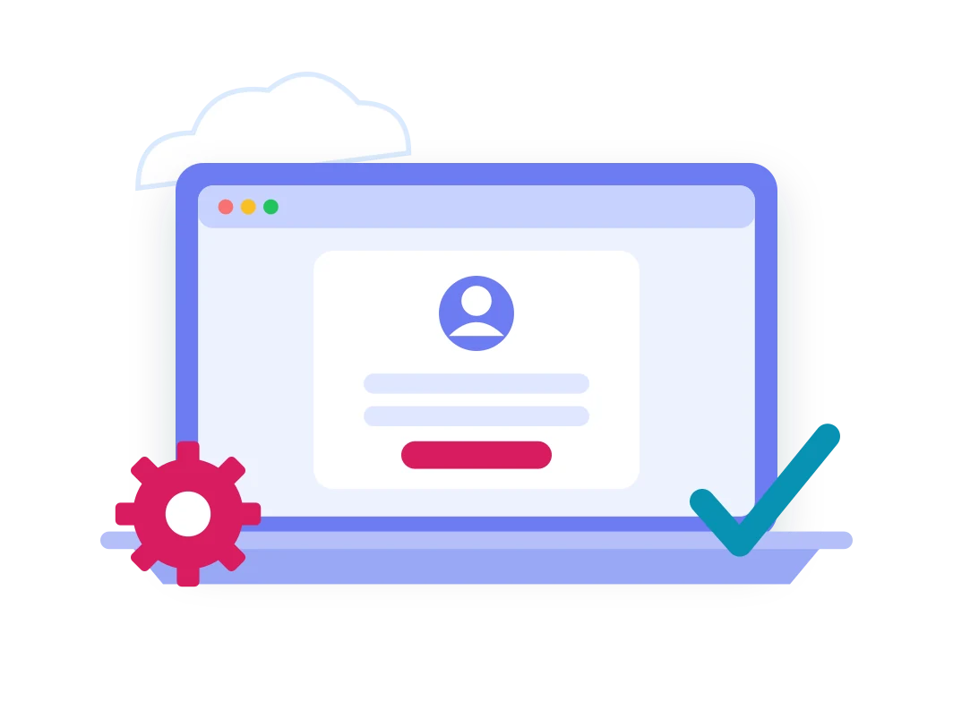 Creating a seller account on a laptop