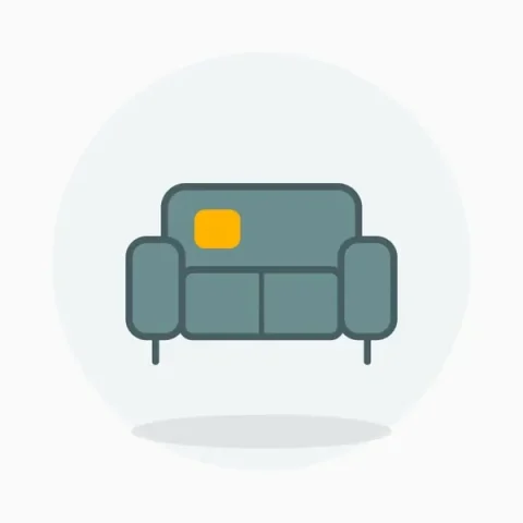 3-Seater Fabric Sofa